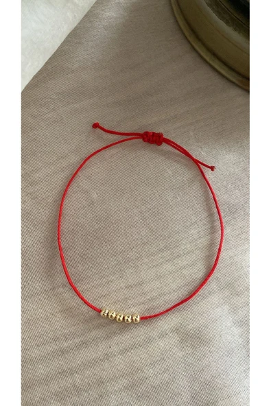 BAE ATOLYE Kırmızı Top Bileklik ürün görseli