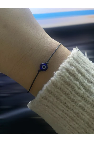 BAE ATOLYE Cam Nazar Boncuklu Ip Bileklik ürün görseli