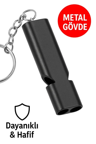 Acil Durum İmdat Düdüğü – Metal Gövde, Anahtarlık Özellikli Kamp, Balıkçılık, Yürüyüş İçin - 6