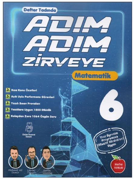 Newton 6.Sınıf Adım Adım Zirveye  Matematik Soru Bankası