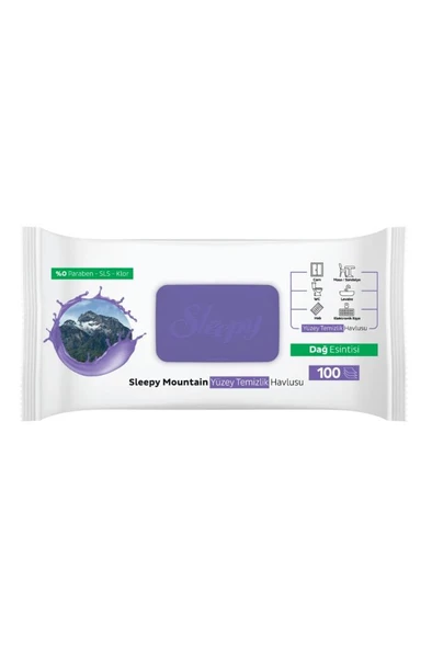 Sleepy Mountain Yüzey Temizlik Havlusu&Mendili Dağ Esintisi 100 Yaprak - 3