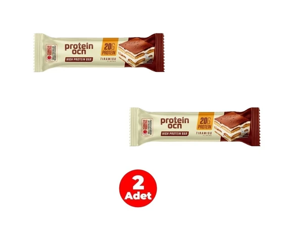 PROTEİNOCEAN Tiramisu Aromalı Protein Bar 50 g (2 Adet) - 1