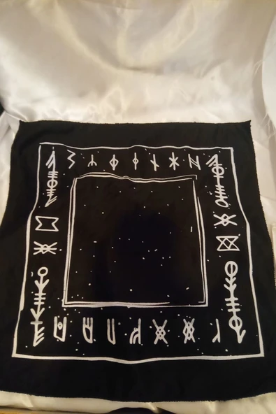 Pandül Sarkaç Tahtası Türkçe Ahşap Sarkaç Örtüsü Pirinç Pandül Doğal Taş Sarkaç Ritüel Set - 5