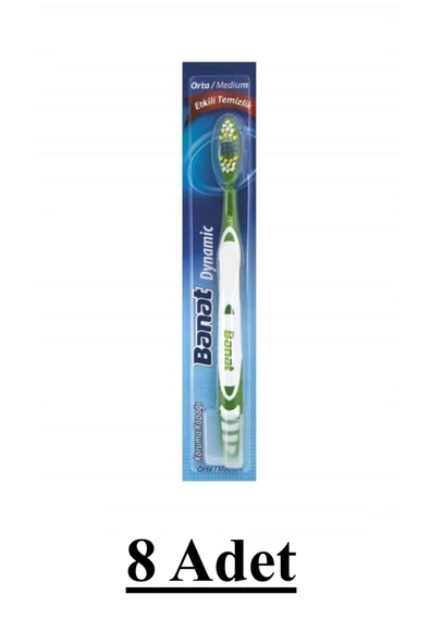 Banat Dinamik Diş Fırçası Medium 8 Adet