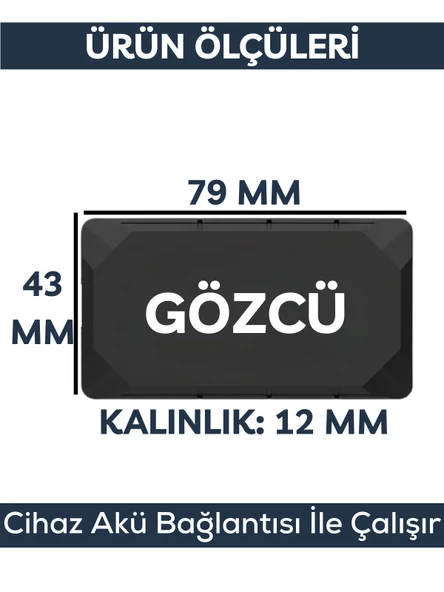Gözcü Mobil Connect Takip Cihazı Anlık Konum Takibi Geçmişe Dönük Veri Araç Motor Gizli Takip Cihazı Geofenceli - 7