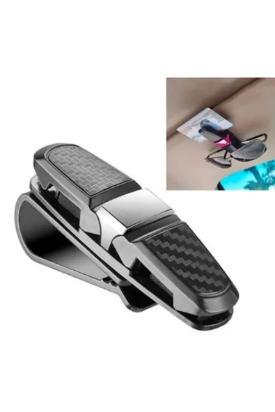 Araç İçi Çift Taraflı Gözlük ve Kart Tutucu Klips – Pratik Düzenleyici Araç Aksesuarı - 6