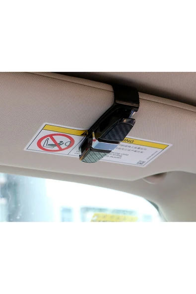 Araç İçi Çift Taraflı Gözlük ve Kart Tutucu Klips – Pratik Düzenleyici Araç Aksesuarı - 4