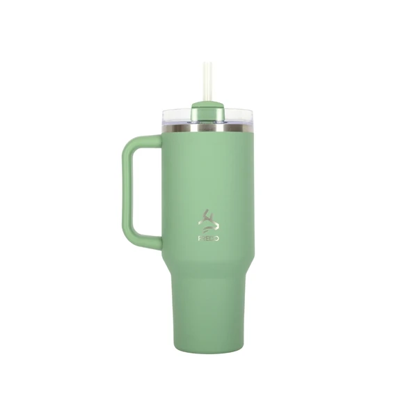 Sip Voyage Mint Yeşil Paslanmaz Çelik Pipetli Termos Bardak 900ml - 1