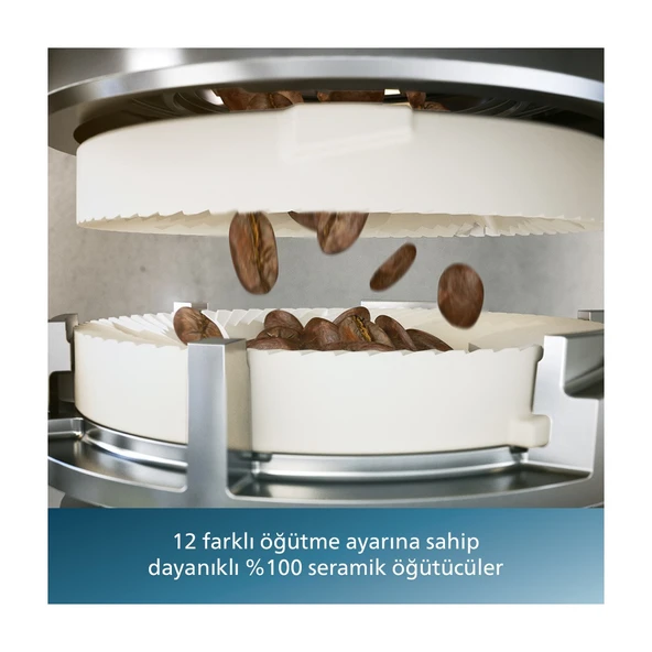 LatteGo Tam Otomatik Espresso Makinesi, 12 Sıcak ve Soğuk İçecek, Silent Brew, EP4446/70 - Resim 10