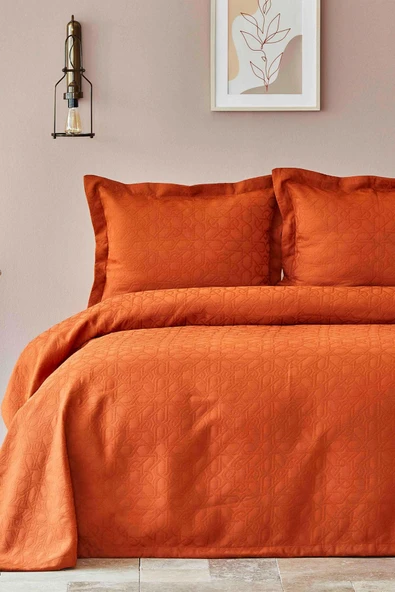 Karaca Home Back To Basic Kiremit Tek Kişilik Yatak Örtüsü - Resim 5