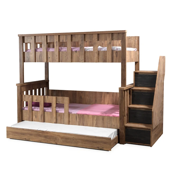 Ranza, Diva Mdf Profil Ayrılabilir 3lü Ranza 3 Adet Comfort Yatak - Resim 9