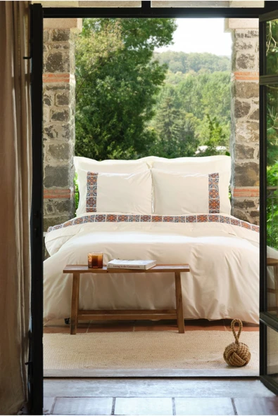 Karaca Home Fleur Multi Tek Kişilik Nakışlı Nevresim Takımı  - Resim 2