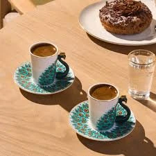 Karaca Peacock 2 Kişilik Kahve Fincanı 90 ml - 2