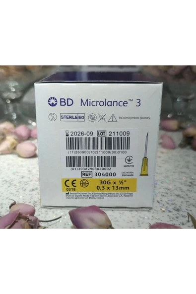Bd Microlance 3 Mezoterapi Iğnesi 30g 0,3x13mm 100'lü 10 Kutu - Resim 2