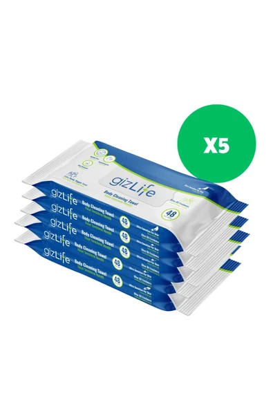 HASTA VÜCUT TEMİZLEME HAVLUSU 48Lİ 5PAKET (240ADET HAVLU) - Resim 2