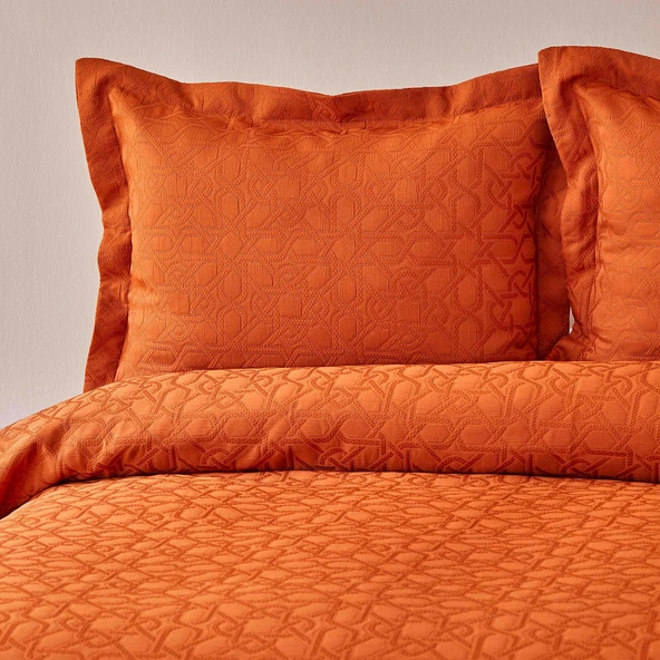 Karaca Home Back To Basic Kiremit Çift Kişilik Yatak Örtüsü - Resim 5