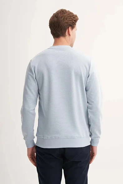 Cazador Pamuk Karışımlı Mevsimlik 3 İplik Slim Fit Sweatshirt-53875 - Resim 3