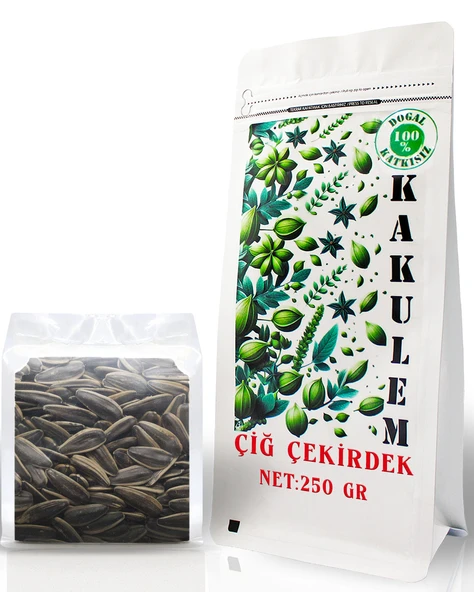 KAKULEM SERTİFİKALI Yerli Premium Büyük Boy Çiğ Ay Çekirdek 250 GR ürün görseli