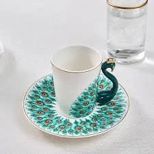 Karaca Peacock 2 Kişilik Kahve Fincanı 90 ml - 3