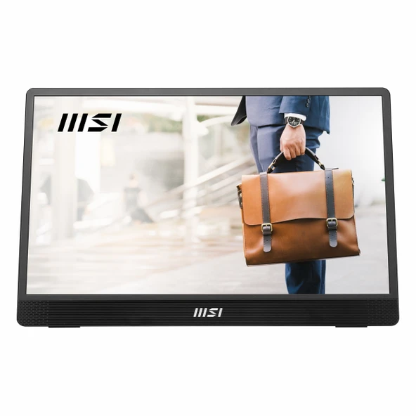 MSI Pro E2 MP161 15.6" 60Hz 4Ms mHDMI+USB-C FullHD Adaptive-Sync IPS Pivot Taşınabilir Monitör ürün görseli 1