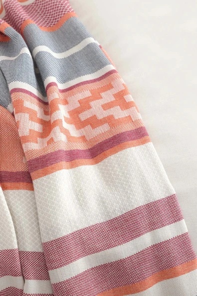 Karaca Home Basic Terecota Taş Çift Taraflı Çift Kişilik Nevresim Pike Takımı  - Resim 4