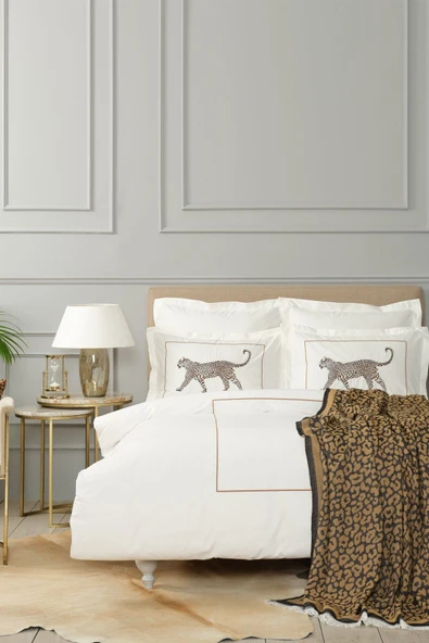Karaca Home Leopard Turuncu Çift Kişilik Battaniye - 1