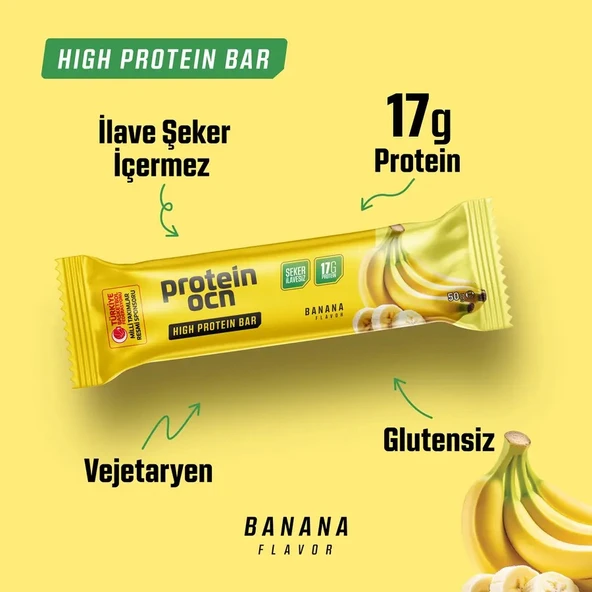 PROTEİNOCEAN Muz Aromalı Protein Bar 50 g (2 Adet) - 3