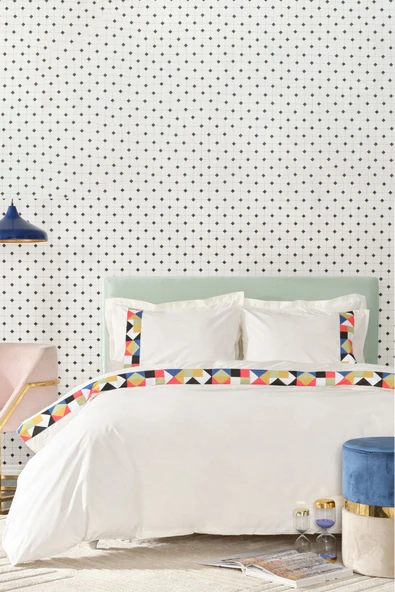 Karaca Home Cedric Multi Çift Kişilik Nakışlı Nevresim Takımı - Resim 7