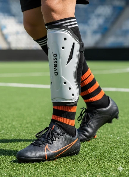 Avessa 8104 Çift Cırtlı Gri Tekmelik