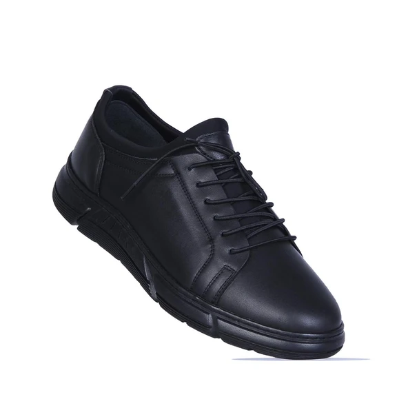 Baloğlu 4249 Siyah Kauçuk %100 Deri Erkek Casual Ayakkabı ürün görseli