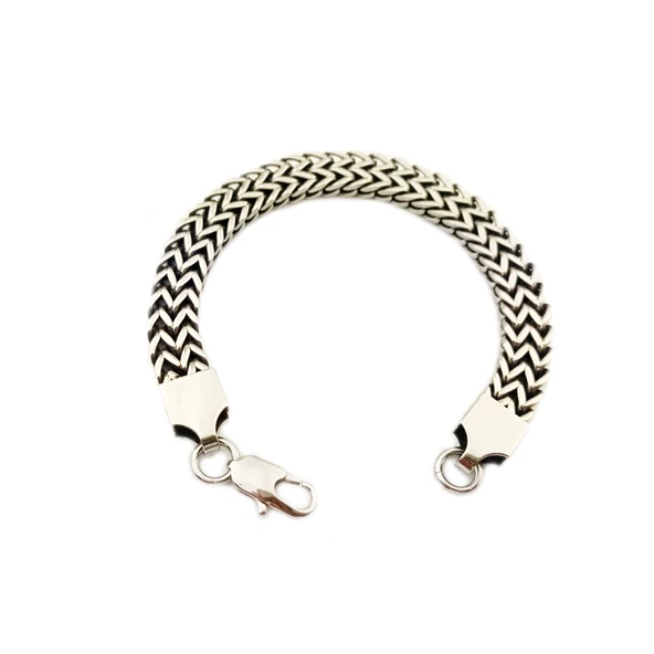 Pigado 316L Paslanmaz Çelik Hasır Zincir Erkek Bileklik ürün görseli