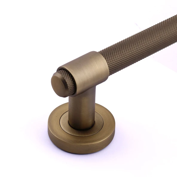 Punch Mat Antik Sarı 40 cm Çekme Kolu Tutma Kulpu Kulbu Çelik Dış Kapı Tutamağı Kol Sürgülü Kapı - Resim 6