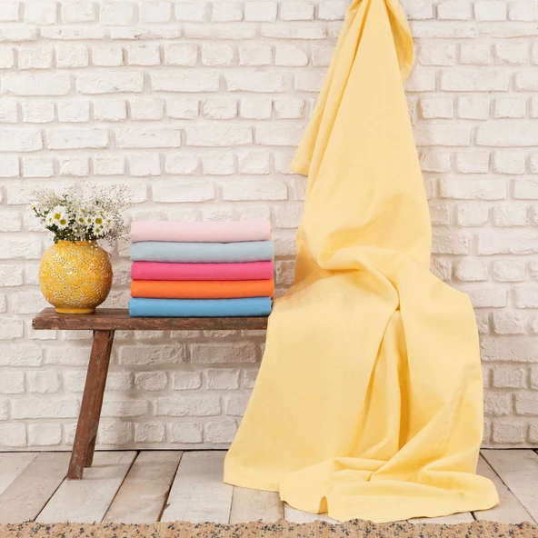 Karaca Home Boni Sarı %100 Pamuk Çift Kişilik Pike  - Resim 2