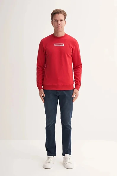 Cazador Pamuk Karışımlı Mevsimlik 3 İplik Slim Fit Sweatshirt-53875 ürün görseli 1