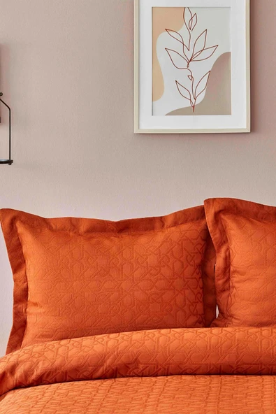 Karaca Home Back To Basic Kiremit Tek Kişilik Yatak Örtüsü - Resim 6