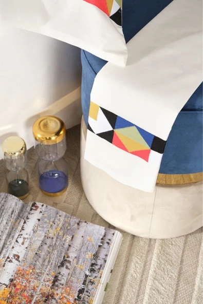 Karaca Home Cedric Multi Çift Kişilik Nakışlı Nevresim Takımı - Resim 5