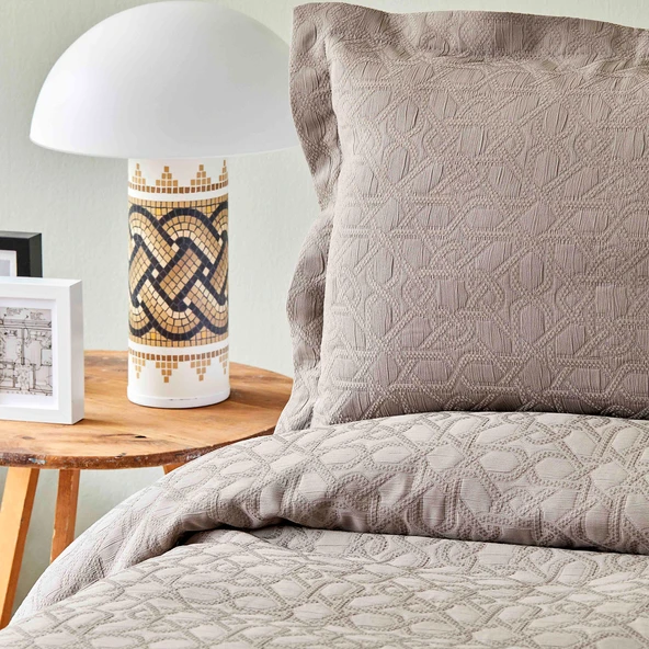 Karaca Home Back To Basic Vizon Tek Kişilik Yatak Örtüsü ürün görseli