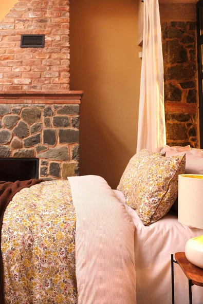 Karaca Home Florent Sarı Tek Kişilik Nevresim Takımı Triko Battaniye Set - Resim 9