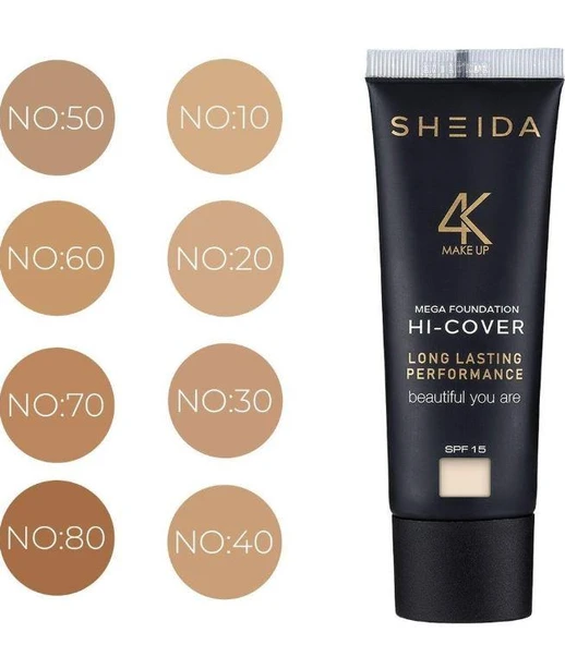 Sheida Make Over 50 Ml Krem Fondöten No:80 - 3