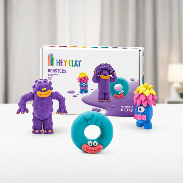 Hey Clay Yaratıcı Kil Seti - Hipster, Bigwig, Donut - 5