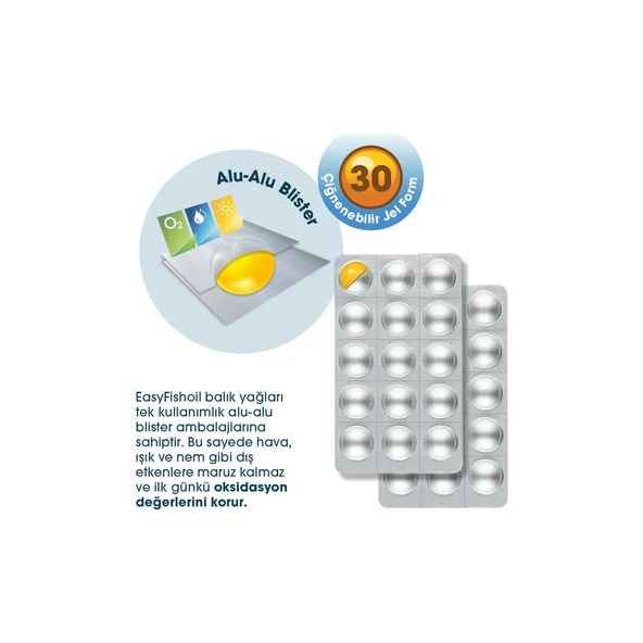 Easyfishoil Plus Tutti Frutti Aromalı 30 Çiğnenebilir Jel Form - Resim 3