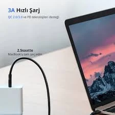 Type-c To Type-c 3a Hızlı Data Ve Şarj Kablosu 2 Metre 10306 - 3