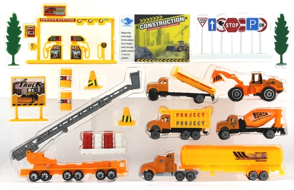 Tankerli Metal Kamyon Seti - 3