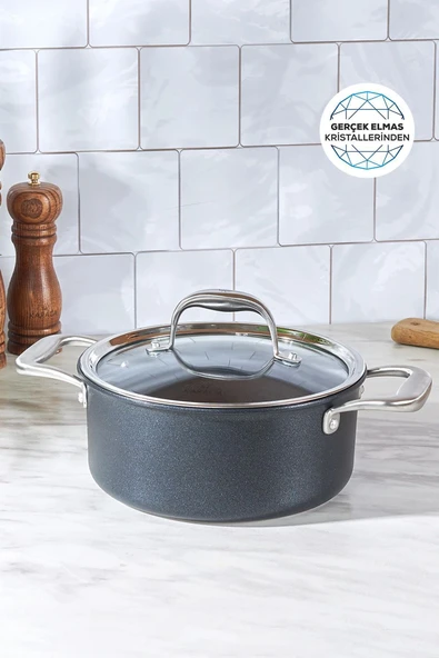 Biodiamond Pro Indüksiyon Tabanlı Tencere 20 Cm 2,9 Lt - Resim 5