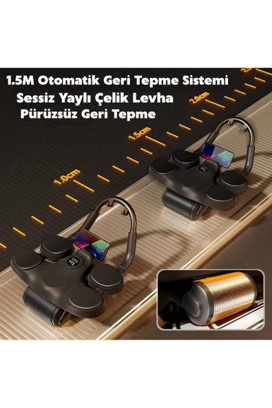 PB-X5 Mekik Aleti Dijital Mekik Aleti Spor Aleti Dirsek Destekli Dijital Ekran Karın Egzersiz Fit - 6