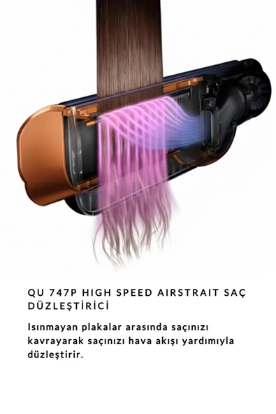 QU HİGH SPEED AİRSTRAİT SAÇ DÜZLEŞTİRİCİ - 3