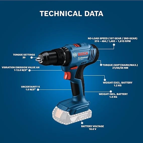 Bosch Gsb 183 Li Darbeli Matkap Vidalama (Solo) Batarya, çanta ve Şarj Aleti Yoktur - 2