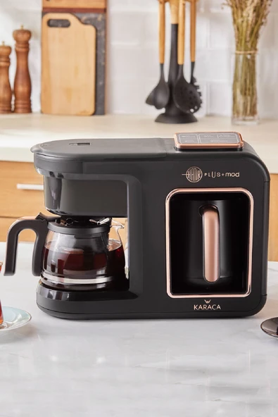 Hatır Plus Mod 5 In 1 Konuşan Kahve Ve Çay Makinesi Black Copper - Resim 9