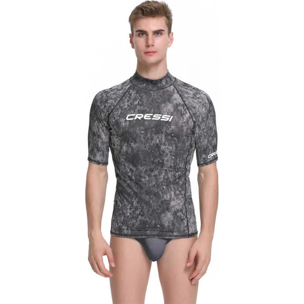 Cressi Rash Guard Man T-Shirt  BLACK-WHİTE XL - NO:5 - 54 ürün görseli