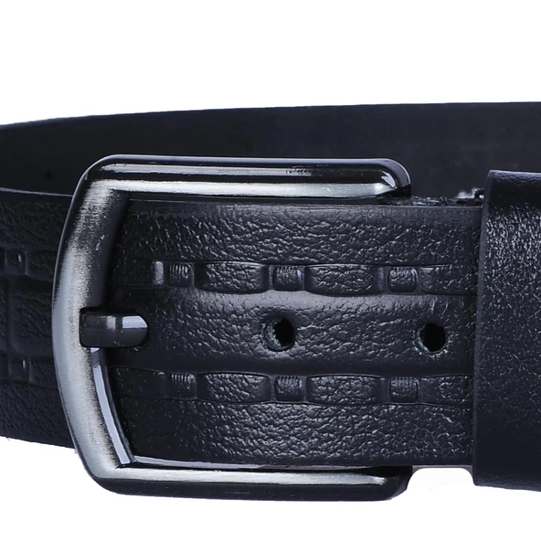 Skuaıter 28-Çakır Siyah %100 Deri Erkek Kot Kemer - Resim 2
